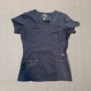 🌸3 for $30🌸 Health Pro Navy Blue Fitted Scrub Top
